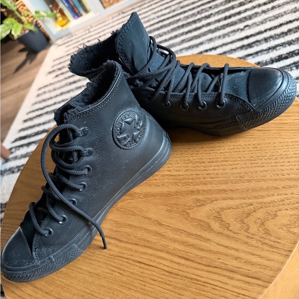 Converse All Black High-Tops